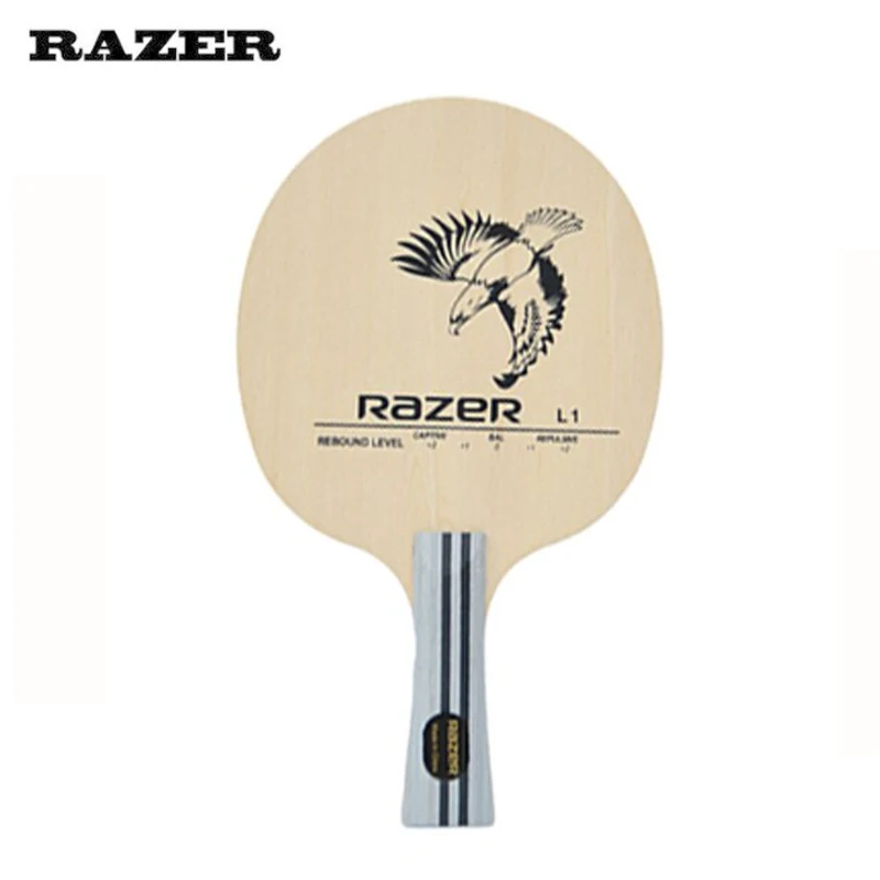 Raqueta de tenis de mesa RAZER L1 Original, paleta de bate de Ping Pong, adecuada para entrenamiento de tenis de mesa, 5 capas, madera redonda