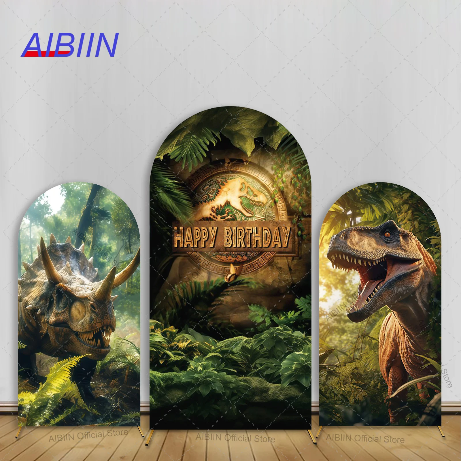 

Джунгли Динозавр С Днем Рождения Арка Фон Крышка Тропический Лес Рекс Хлопчик Торт Вечеринка Декор Портретная Фотография Фон