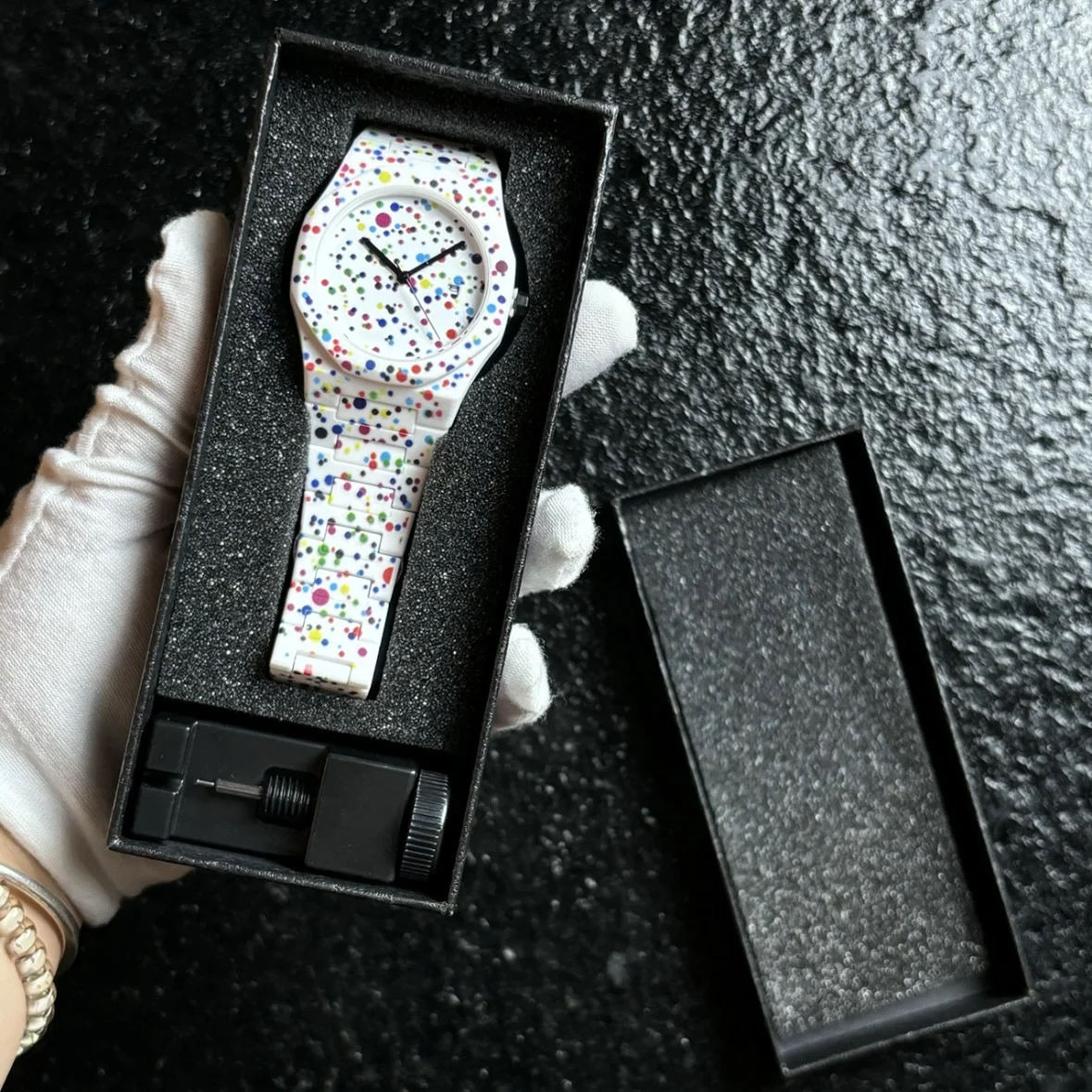 モダンな 3D スケッチ アート ファッション レジャー クォーツ ムーブメント時計クリエイティブ デザイン