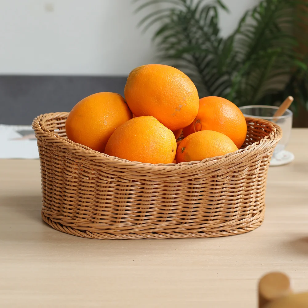 

Корзина для хранения 38*16*27 см, плетеная вручную, для хлеба, продуктов, столовых приборов, фруктов, чая, закусок, косметики