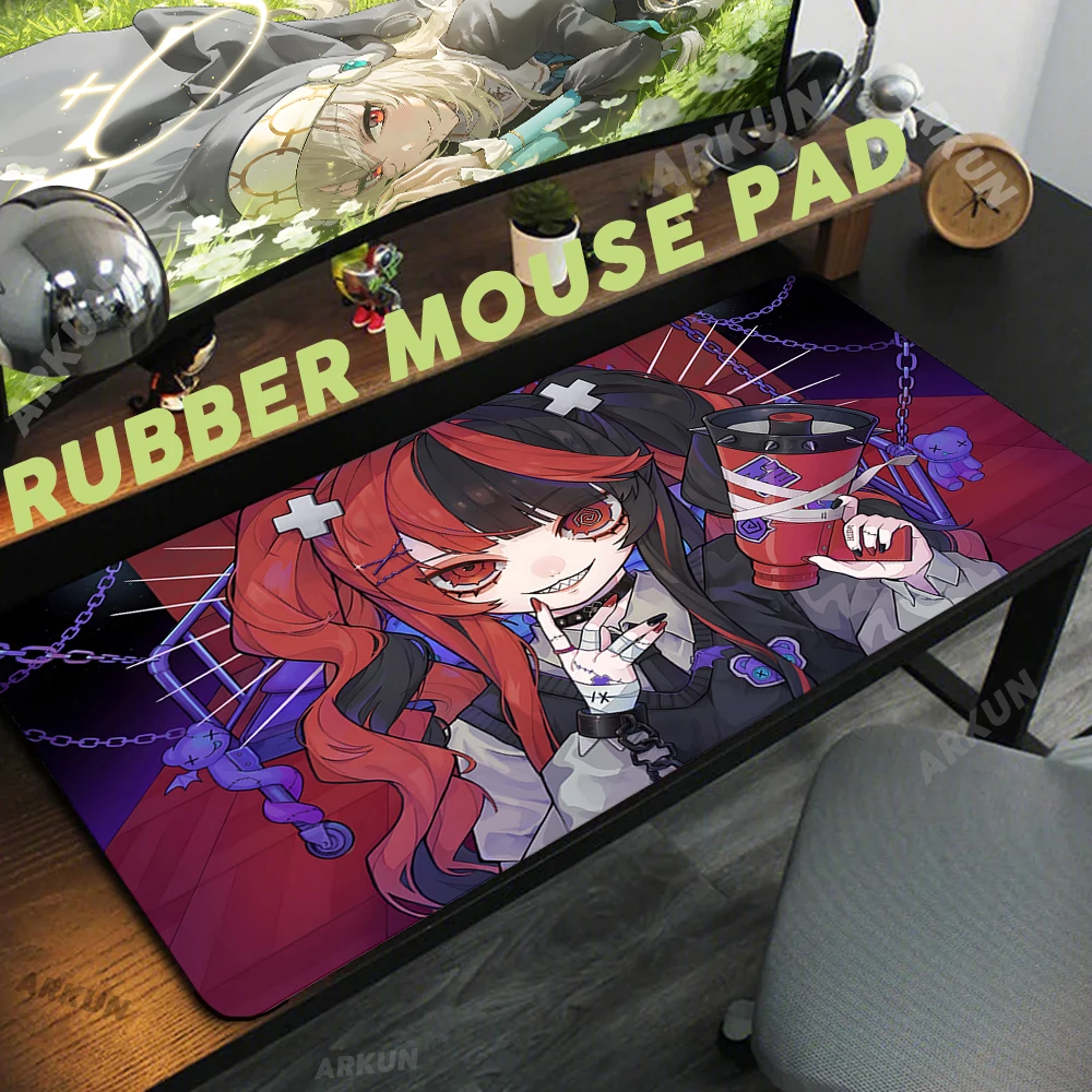 

Large Black Purple Popular Hot Cute Anime Kawaii Girl Mouse Pad Desk Mat Gaming Accessories Prime Gaming XXL Table Keyboard Mat