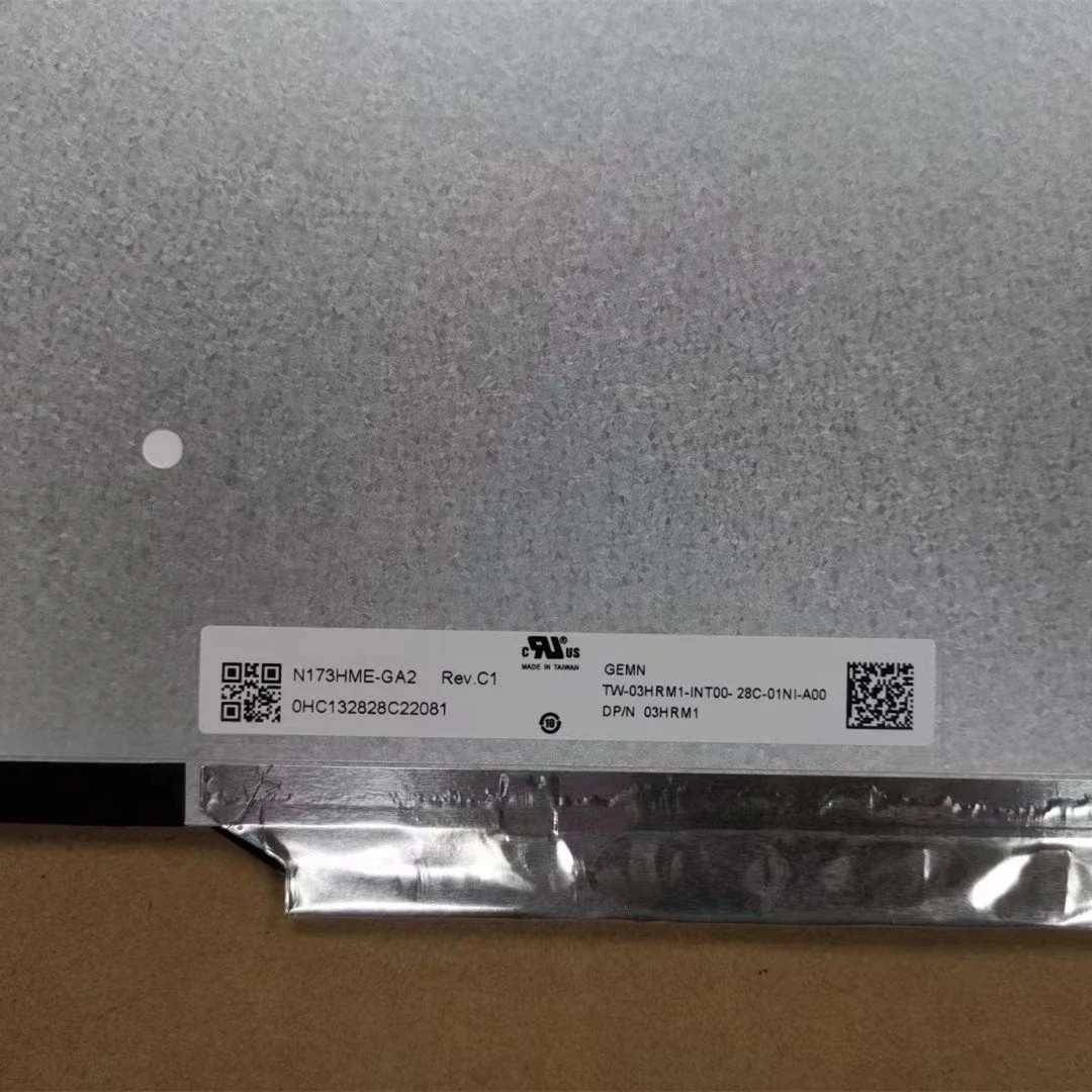 N173HME-GA2 Rev.C1 N173HME-GA1 17.3 Inch laptop LCD Screen 1920x1080 IPS FHD 40PINS EDP 165HZ 480HZ 100%sRGB