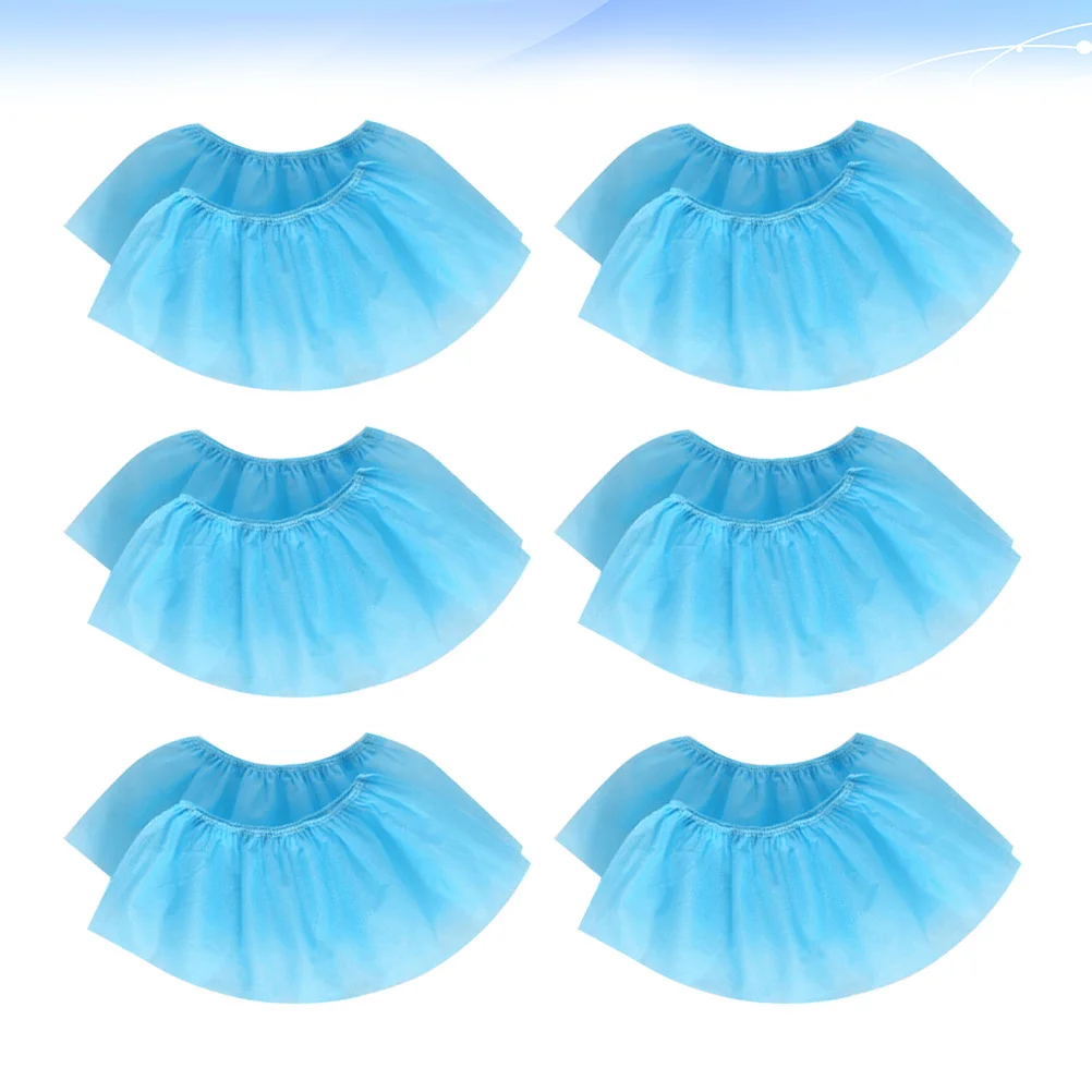 

100 Pcs Slip Non-slip Shoe Covers Breathable Shoes Protector Nonwoven Fabric for Home