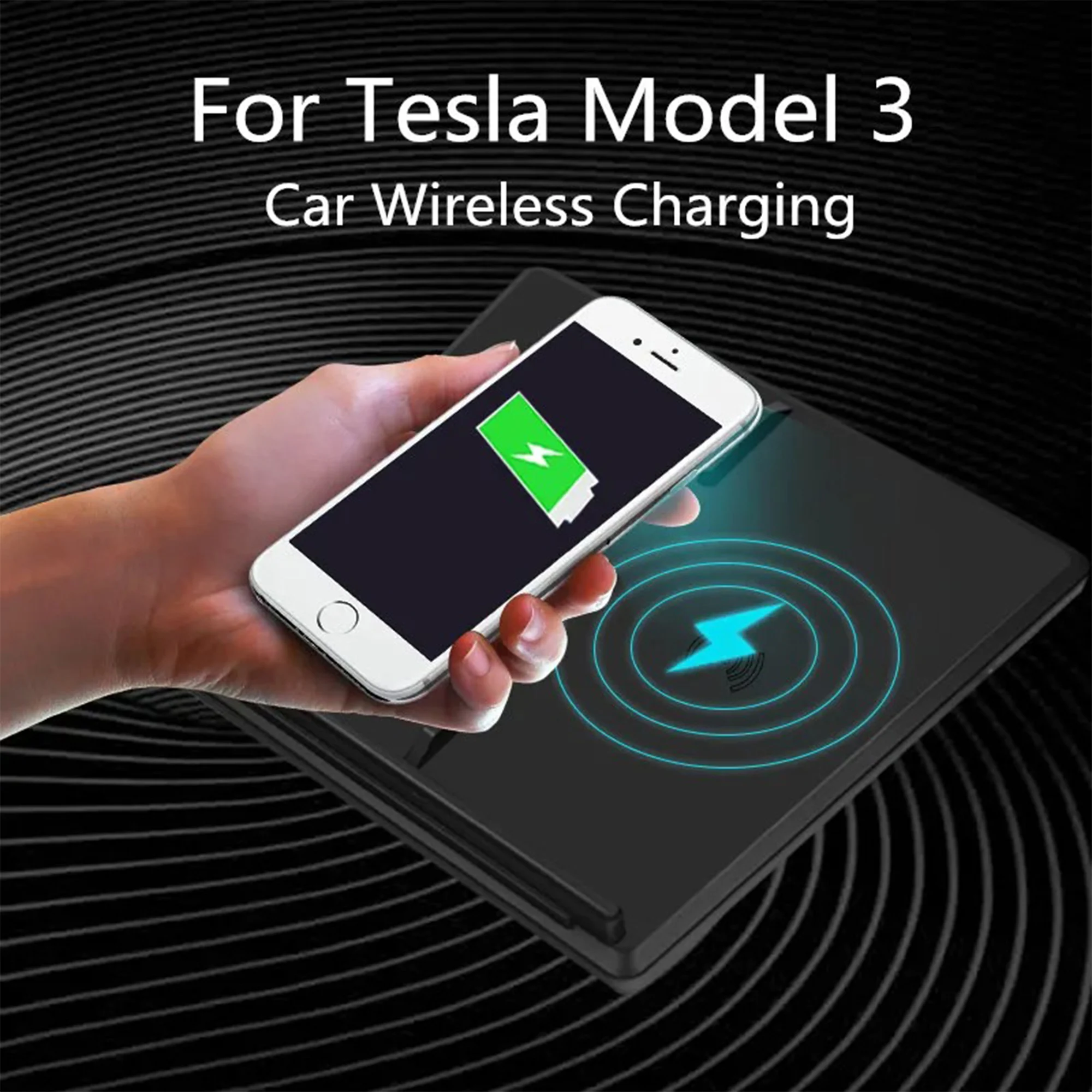 

Model 3 Car Phone Wireless Charger Accessories Car Dual Phones Intelligent 10W Fast Charging Charger USB Ports For Tesla Model 3