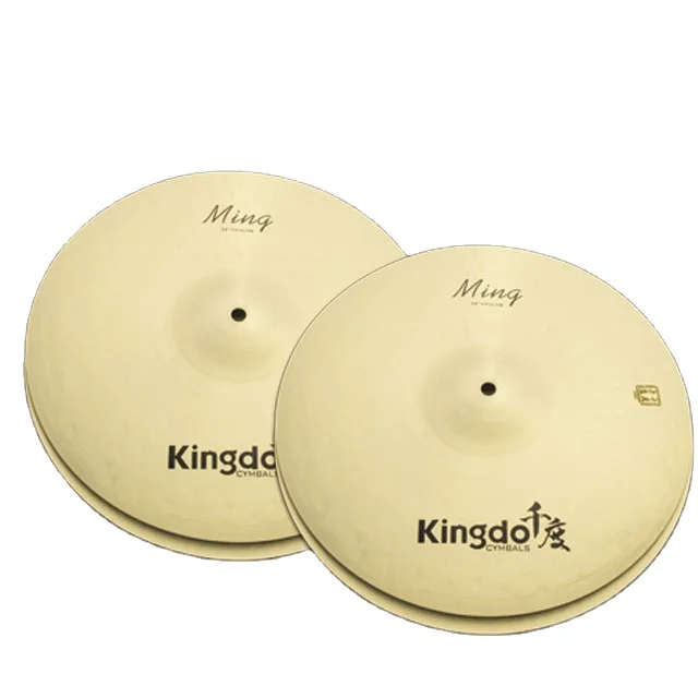 

Strength Seller Kingdo China Factory Price B20 14'' Ming Hihat Cymbal Electric Drum Set Lemon Cymbal Cymbal Set