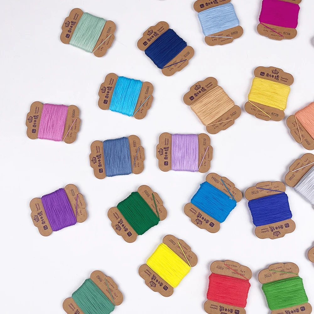 32 Colors Sashiko Thread 100% - Embroidery Floss Thread 评论和价格