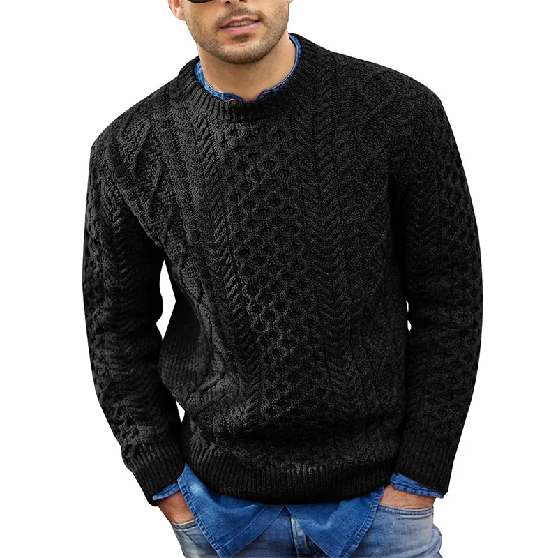 Pink Sweaters for Mens Designer Clotning 2024 Autumn and Winter New Slim Fit Pullover Knitted Floral Sweater Pullover