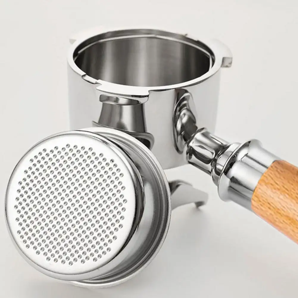 Espresso Coffee Filter Espresso Channeling Detector 51mm Bottomless Portafilter for Delonghi Espresso Machines 304 Stainless