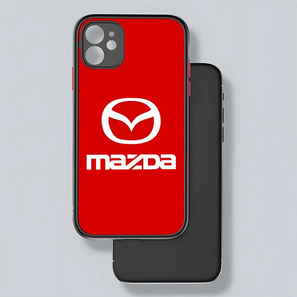 Mazda Phone Case Potdemiel Matte Transparent For 15 iPhone 12 11 13 Pro Max X XR 8 Plus Back Cover