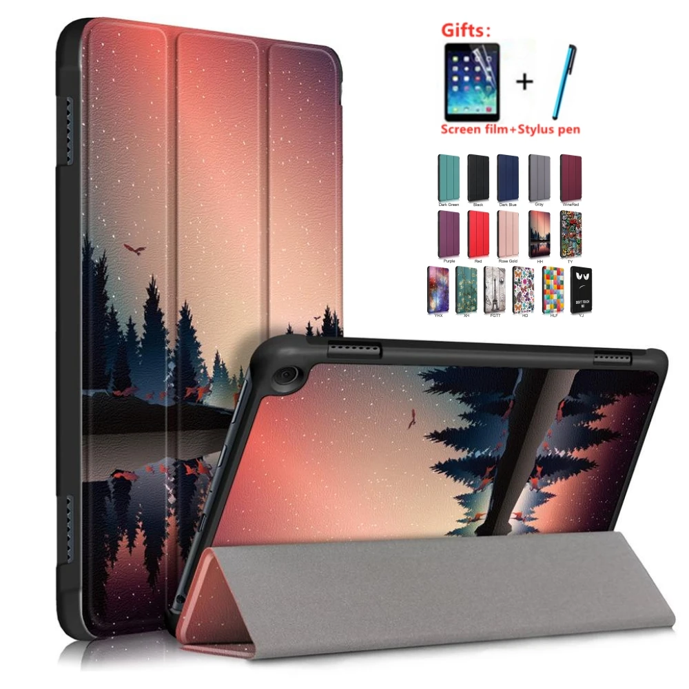 For Amazon Fire HD 8 HD8 Plus 2022 Case 12th Gen Trifold Magnetic Smart Tablet Cover Funda for Kindle Fire HD 8 2020 Case 8 inch