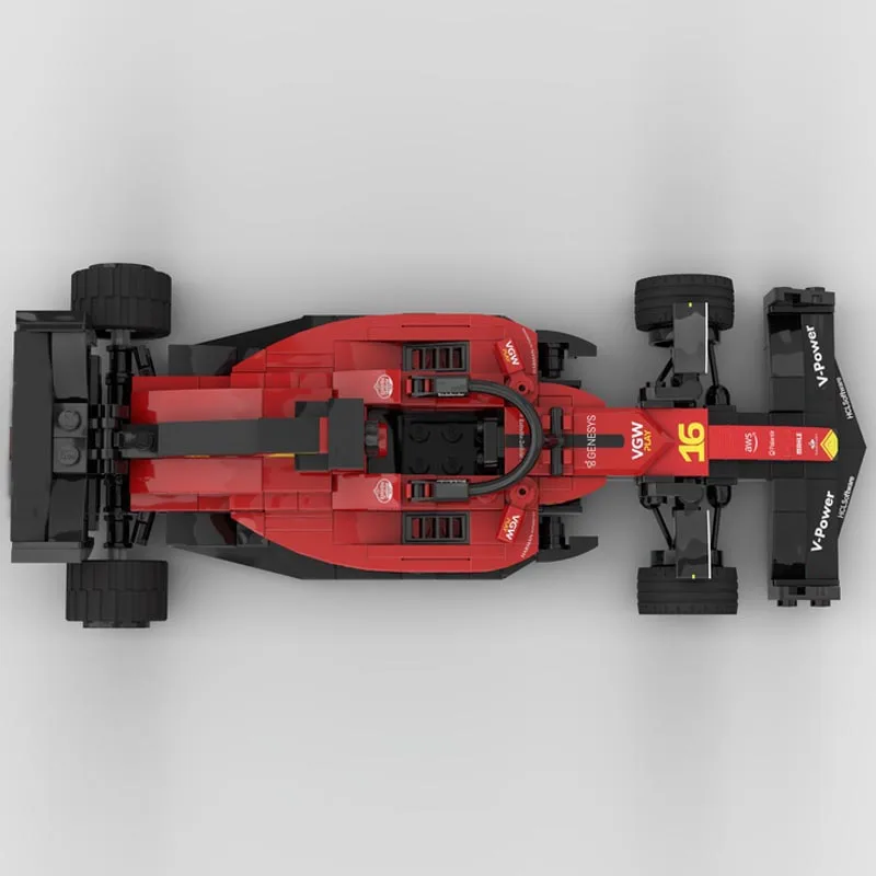 New Testarossa MOC-157570 SuperSF-23 Monza SuperRace Car Model Buiding Kit Creators Block BricksToys Kids Boys Birthday Gifts