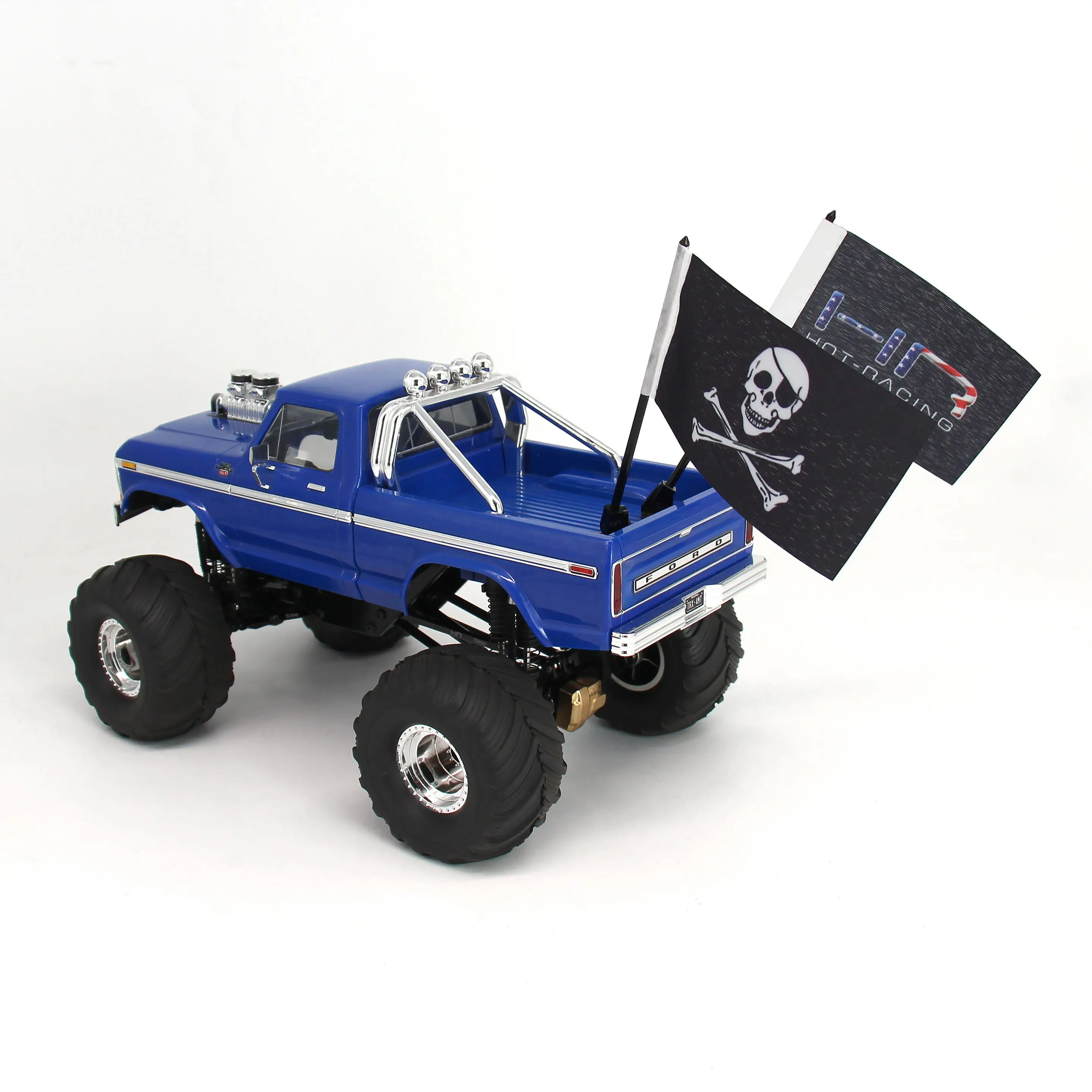 

HR Traxxas 1/18 TRX4MT Aluminum Alloy Simulation Pirate Flag, Adjustable Angle