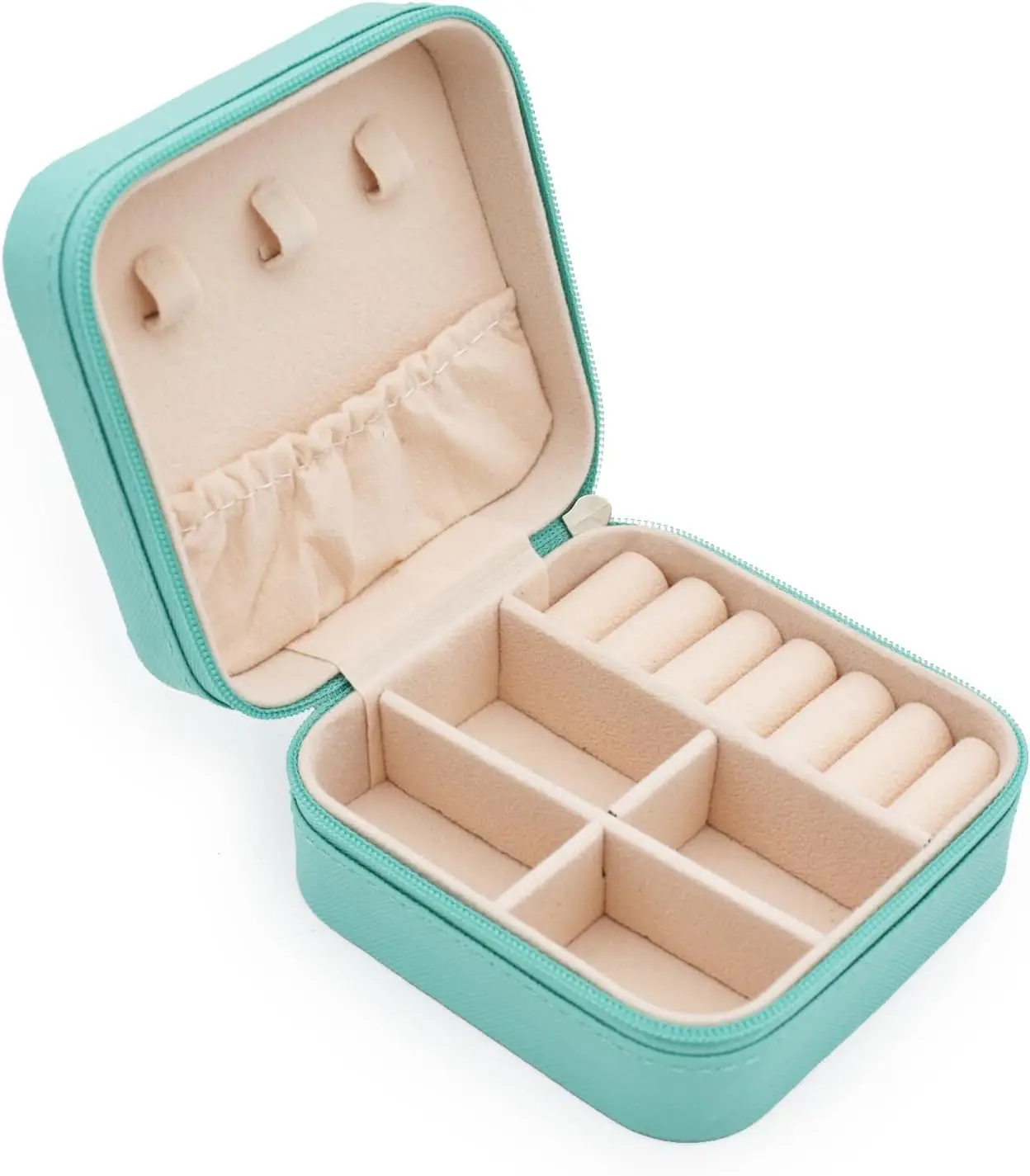 

Mini Jewelry Travel Case Box Small Portable Portable Jewellery Storage Holder for Womens Rings Earrings Necklaces Bracelets