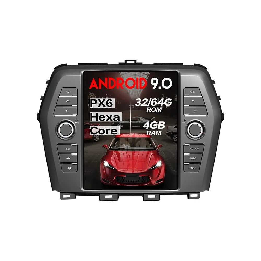 

For Nissan Maxima Auto AC Edition 2016 2017 2018 10.4"Tesla Style Android Car Radio Multimedia Player GPS Map Navigation