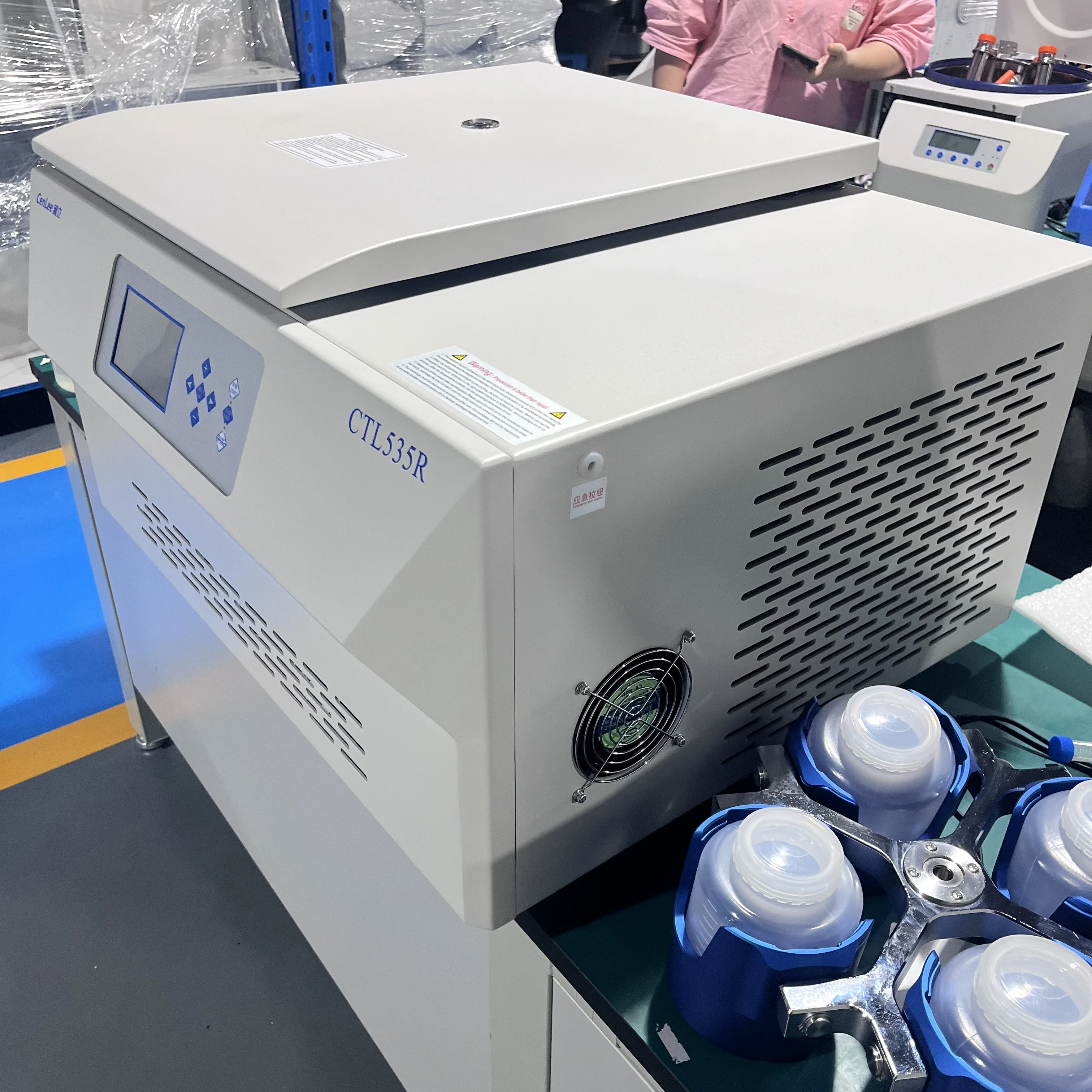 CTL535R Low Speed Refrigerated Centrifuge 5350rpm 4x750ml Large Volume Swing Rotor Multi-adapter for Laboratory Separation