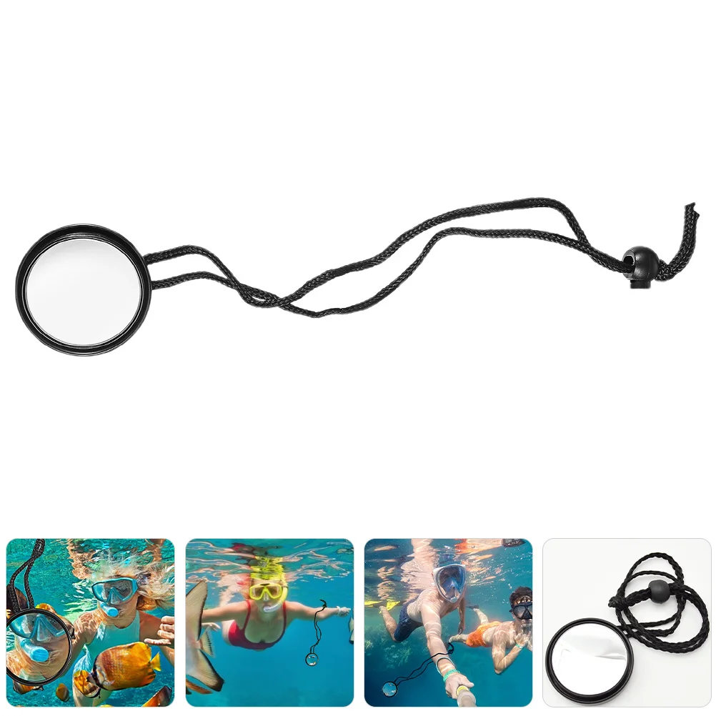 

2Pcs Diving Rearview Mirror 360 Degree Adjustable Angle Durable Waterproof Essential for Cave Boat Diving Snorkel Scuba Gear