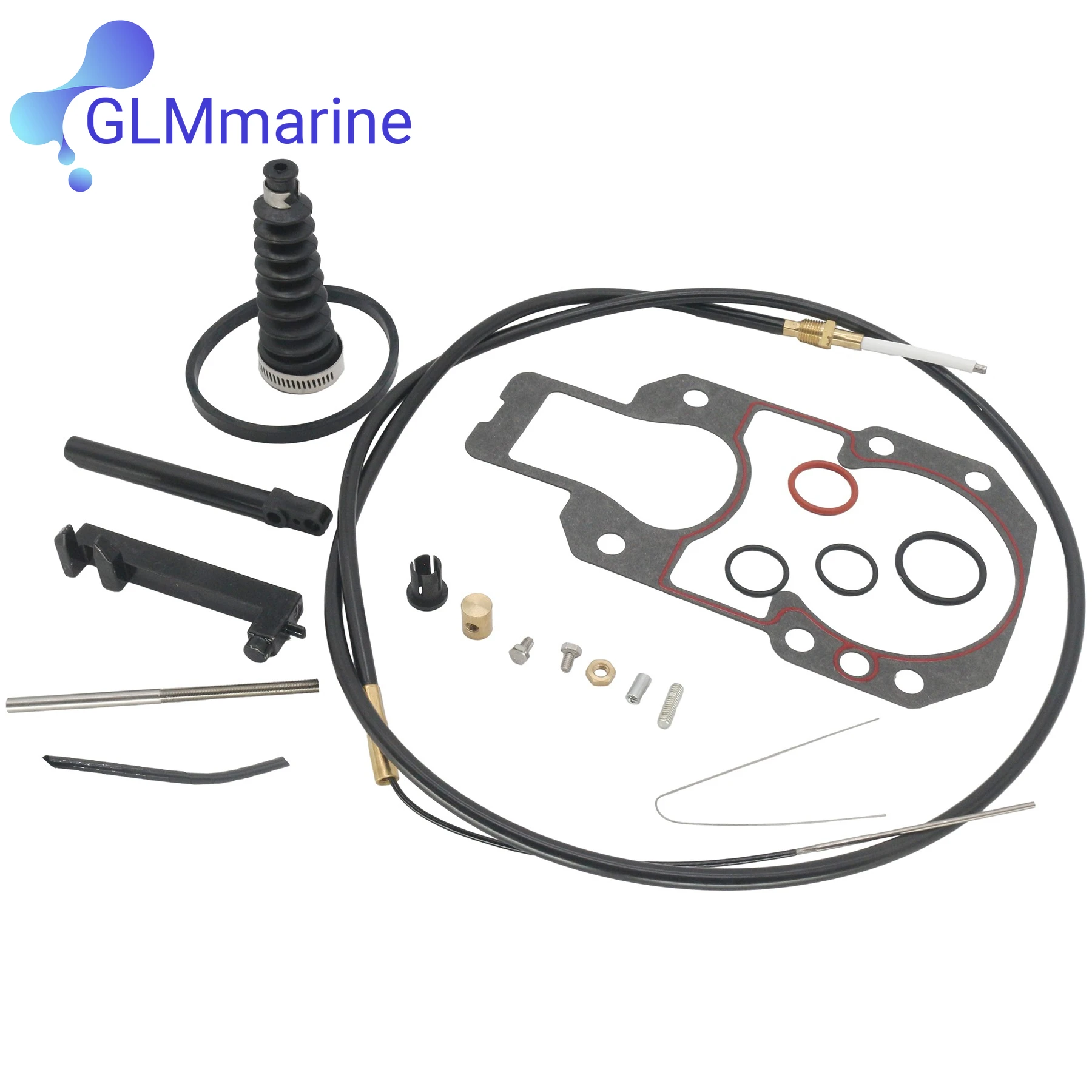 

865436A02 Lower Shift Cable Assy with Gasket for Mercury MerCruiser Stern Drives MC-I R MR Alpha 1 Gen 2 19543A10 8M0176524