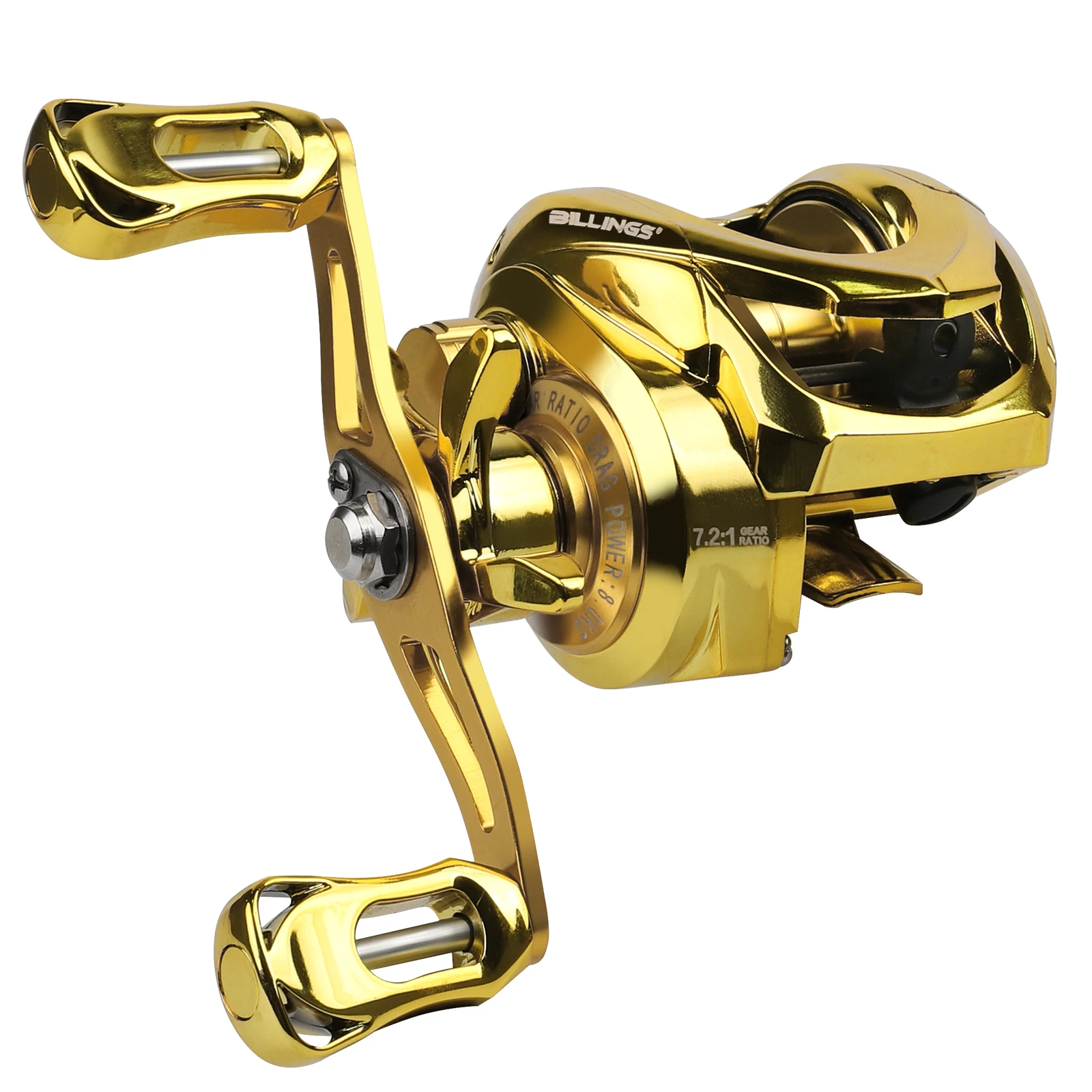 

BILLINGS Baitcasting Reel 18LB Max Drag 5+1BB 7.2:1 High Speed Gear Ratio Smooth Operation Baitcaster Fishing Reels for Freshwater Saltwater Bass Trout Carp Fishing