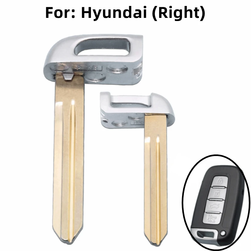 

OEM 10Pcs Blank Uncut Remote Key Blade Keyless Entry Smart Key Blade For Hyundai For Kia Forte K2 Right Blade