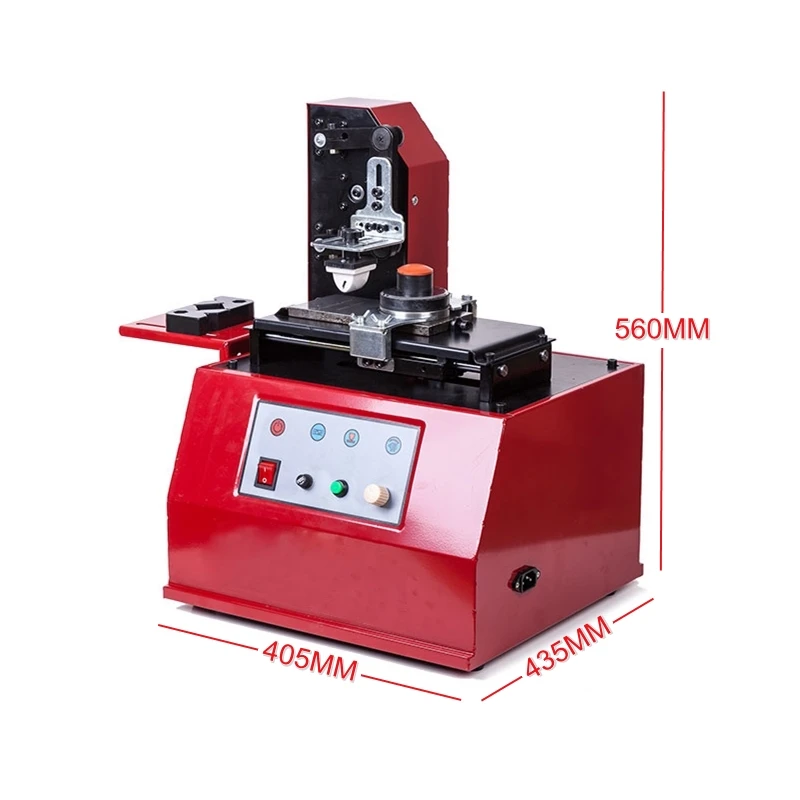 Mesin Cetak Pad Listrik Desktop LY 380 untuk Transfer Tinta Bulat, Daya 100W, Tipe Wadah Minyak Opsional atau Tipe Scraper
