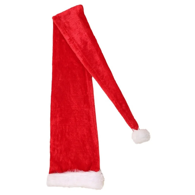 

Christmas Hats Adult Funny Santa Elf Hat Plush Long Tail for Women Men Children Christmas Cosplay