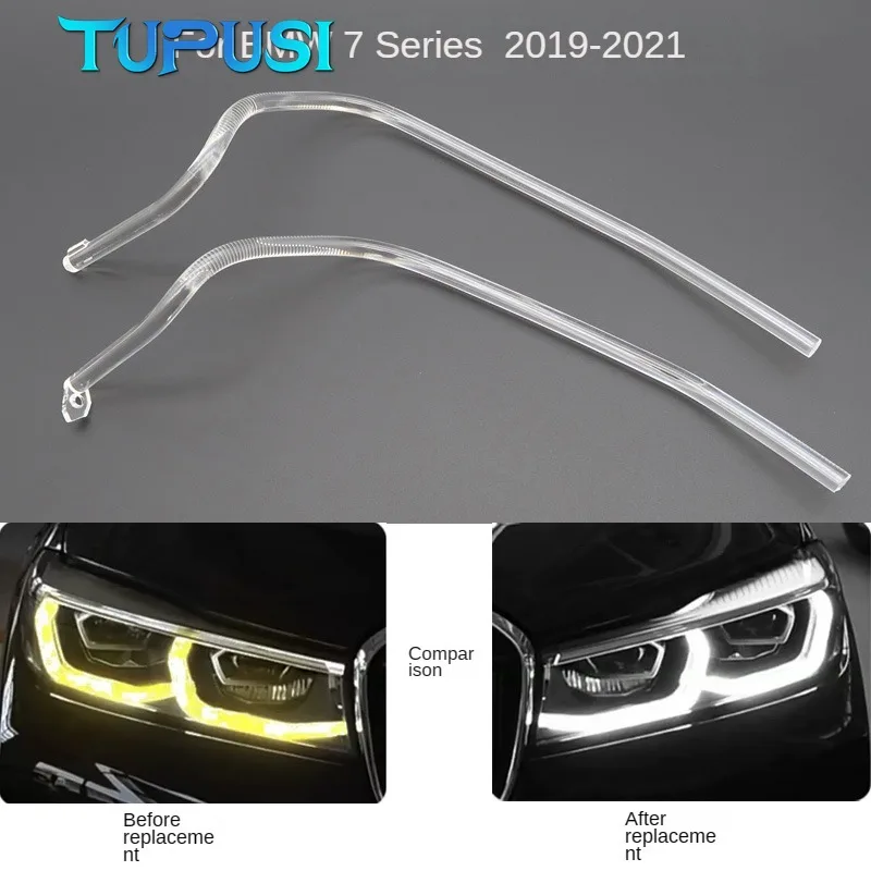 

Angel Eye For BMW 7 Series G12 G11 2019-2021 LED DRL Light guide plate Light guide tube Headlight Daytime Running Light Guide