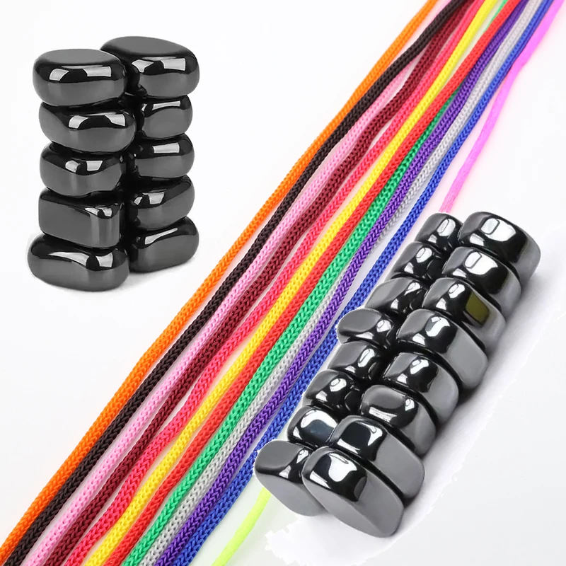 New Colorful Rope Set DIY Photo Wall 20Pcs/Set Black Lodestone Magnet Hook Fridge Magnets DIY Magnetic Decor Multifunctional Use