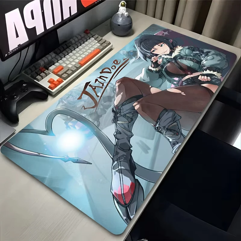 Zenless Zone Zero Jane Doe Aime Mousepad مطاطي غير قابل للانزلاق لطيف ZZZ حصيرة مكتبية ملحقات مكتب الكمبيوتر المحمول لوحة ماوس كبيرة سجادة ناعمة