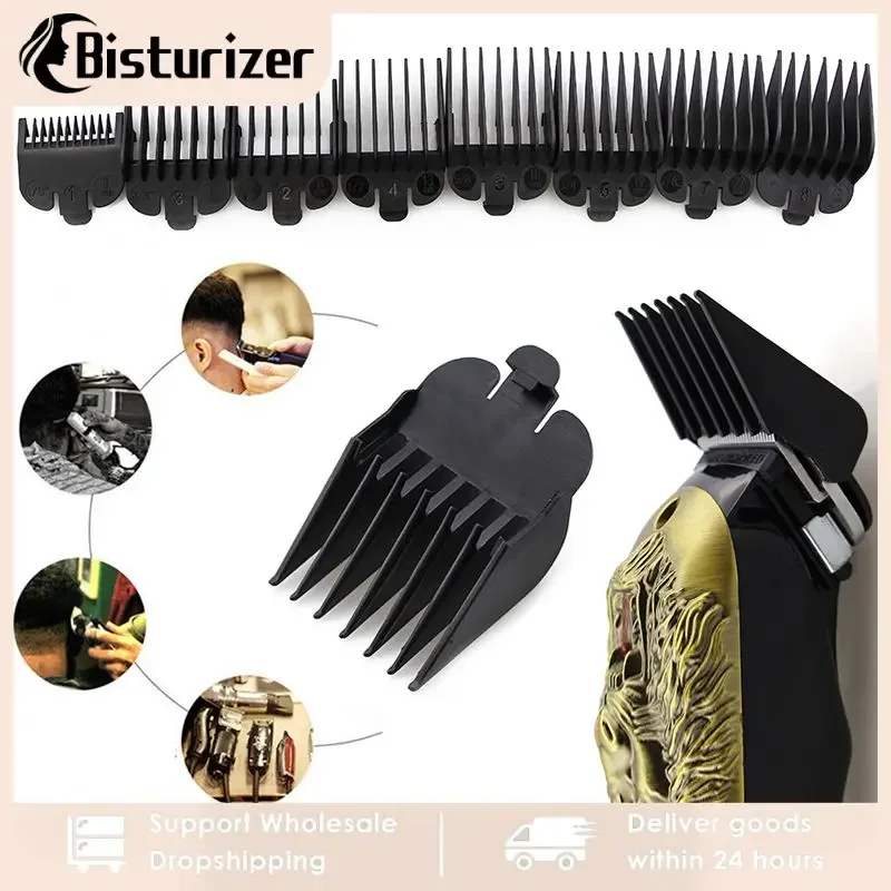 Kemei Hair Clipper Limit Comb Guide Attachment Size Barber Replacement 3/6/10/13/16/19/22/25/1.5/4.5mm