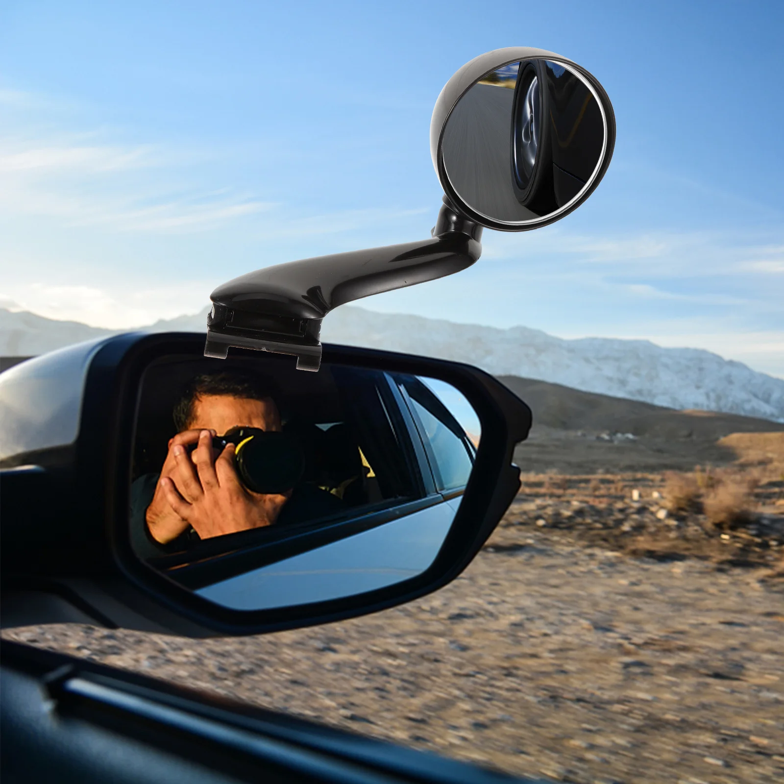 

Blind Spot Car Mirror Right Round Rear View Mirror Durable ABS Glass High Definition Automotive Exterior Accessory