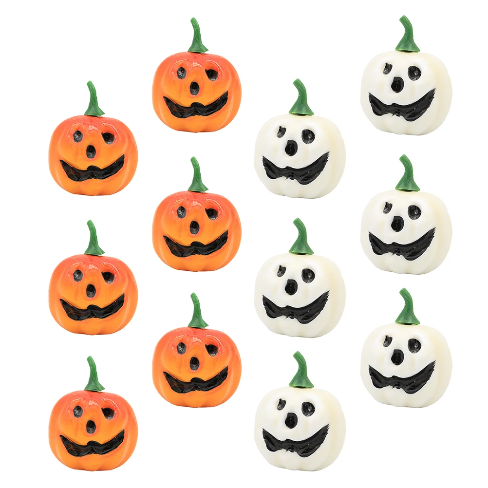 

12 Pcs Mini Pumpkins Foam Decor Small Pumpkin Ornaments for Crafts Living Room Halloween Party Vase Filler Simulated Food