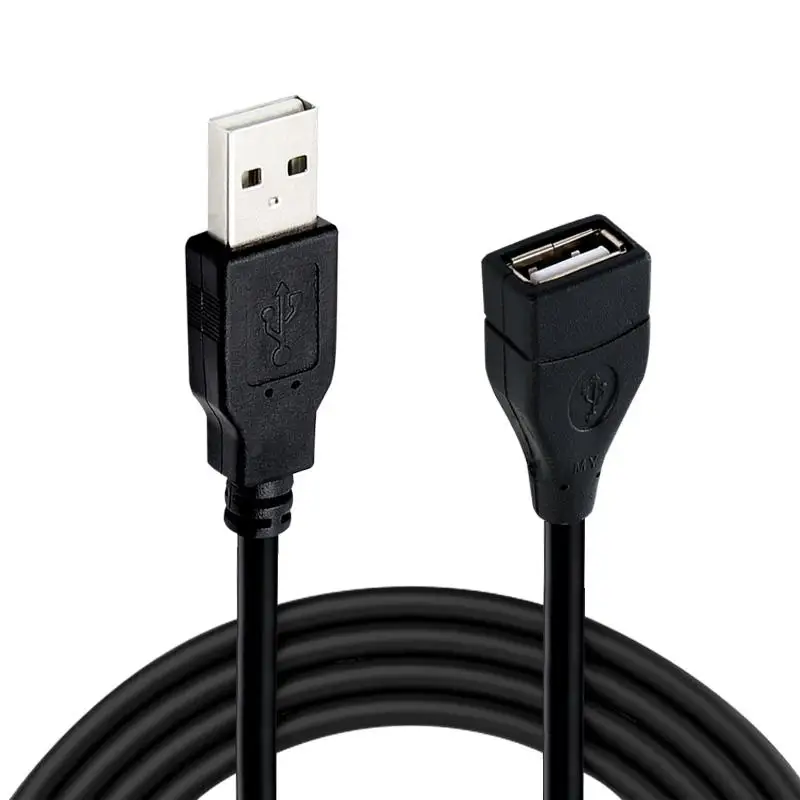 0.6m/1m/1.5m Male To Female USB 2.0 Extension Cable Transmission Line Superhighspeed Data Extension Cable for Display Projector