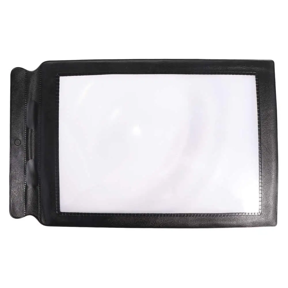 

Magnification Aid A4 Lenses Large Sheet Magnifier Handheld Portable Magnifying Glass Easy To Use 3X Reading Newspaper