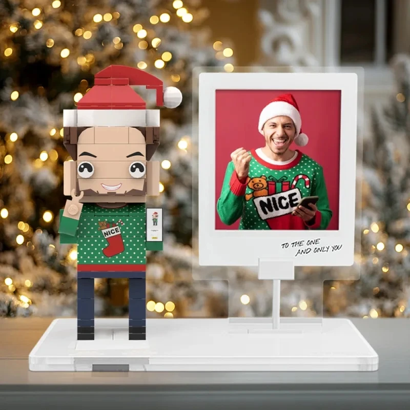 

Customized Full Body Brick Figures Customizable 1 Person Custom Brick Figures Small Particle Block Toy Brick Me Interlocking