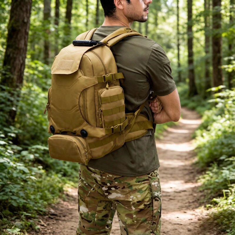Multifunctional Tactical Modular Backpack, Cycling Waist Pack Combo, Versatile Daypack Durable Scratch-Resistant for Travel