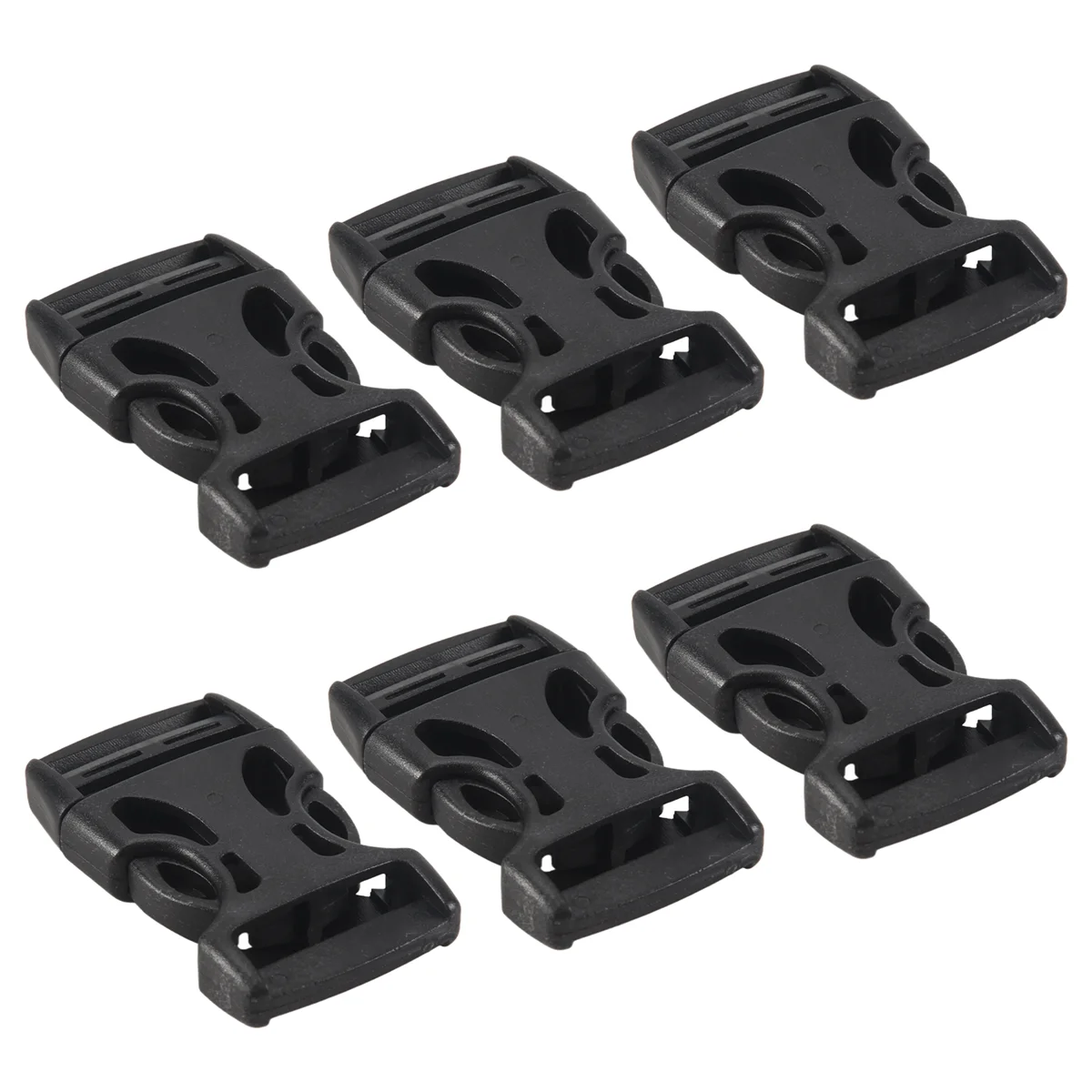 4pcs Plastic Side Quick Release Buckles Clip for 25mm Webbing Band Black