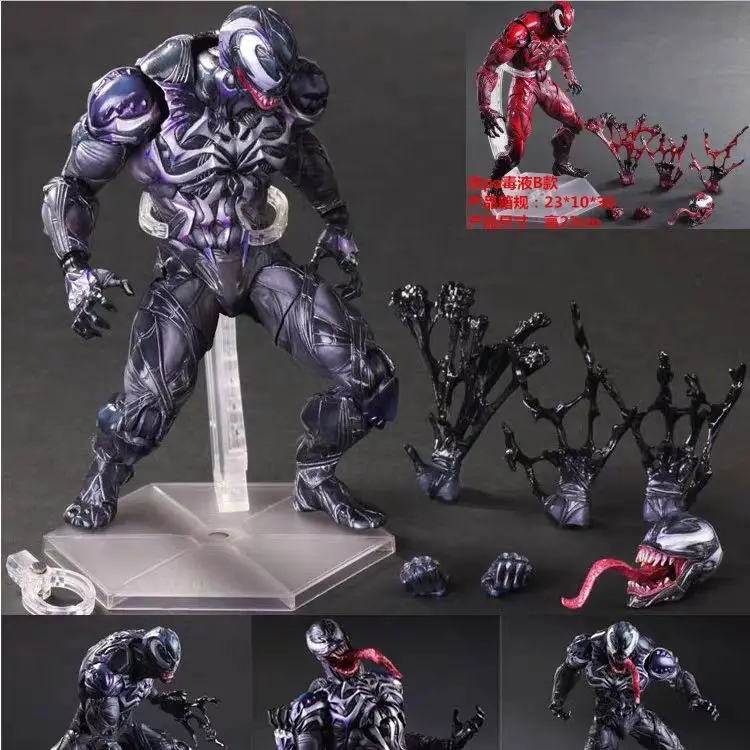 Marvel Venom 3 Last Dance Action Figures Shf Venom War Horse Body Horse Peace Elite Ornament Model Doll Toys Xmas Gifts