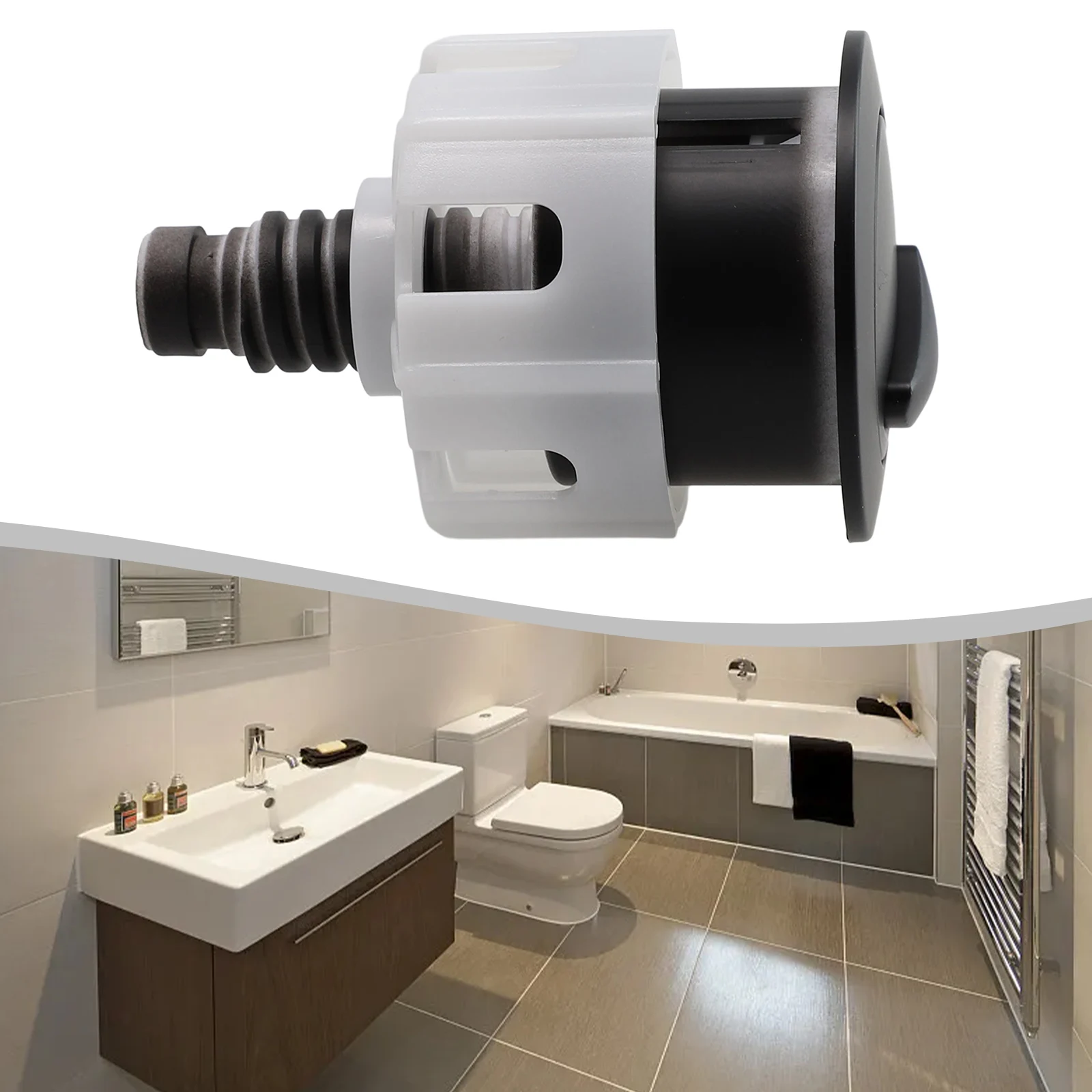 Switch Push Button 38-49mm ABS Accessories Black Bthrooms Toilets Cover Dual Flush Home Improvement High Quality