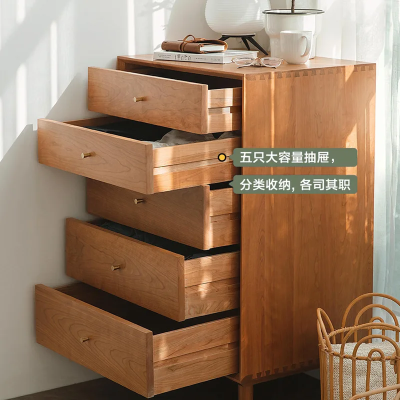 Wudou living room horizontal storage corner storage household simple modern solid wood