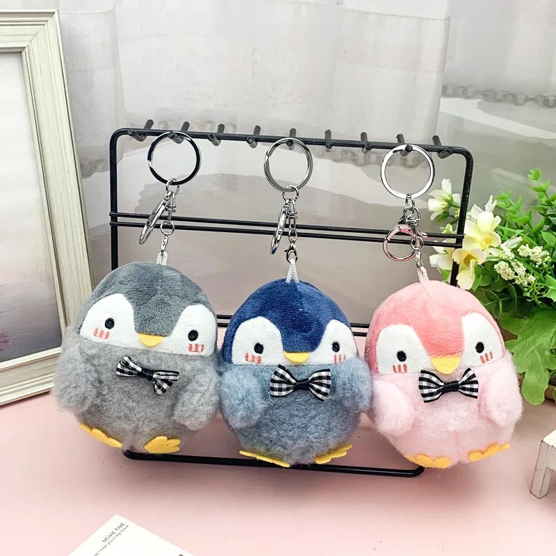 1 Pcs Cartoon Kawaii Penguin Plush Doll Pendant Keychain Couple Cute Bag Plush Pendant Fashion Birthday Christmas Gift