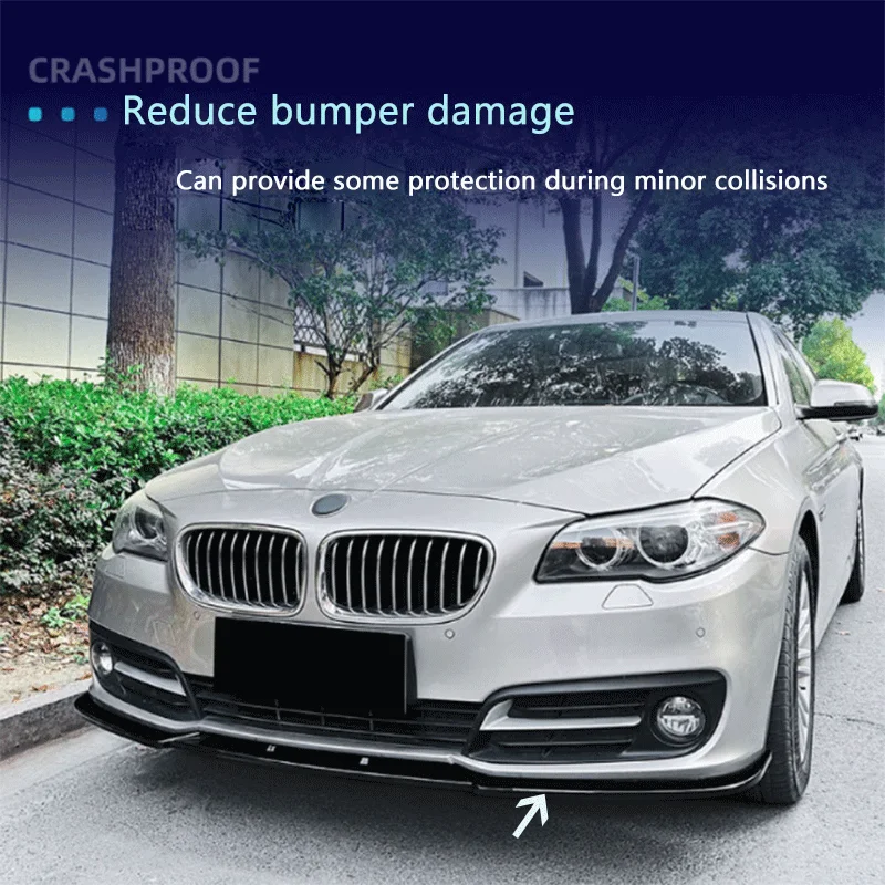 Adequado para bmw série 5 f10 f11 lci 2015-2017 edição de luxo pá frontal acessórios de modificação de lábio dianteiro