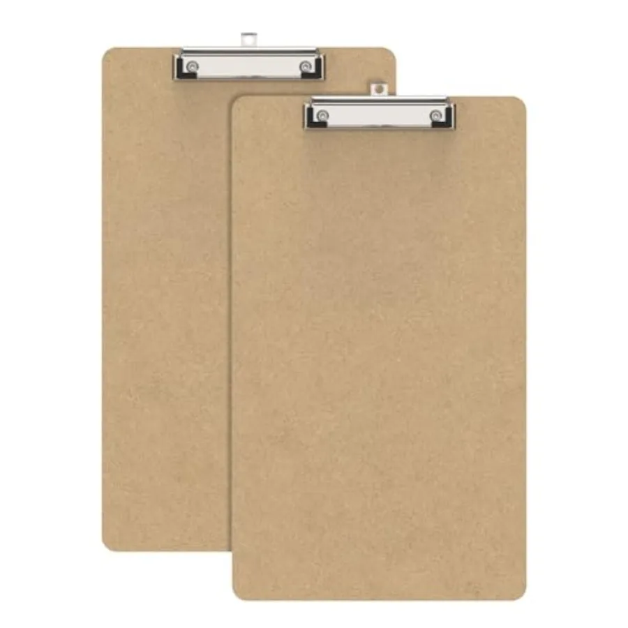 

Legal Size Wood Clipboard Set 2, 8.5 x 14 Long Clip Board with Low Profile Clip, Suitable for Legal Lawers and Business, Size 9