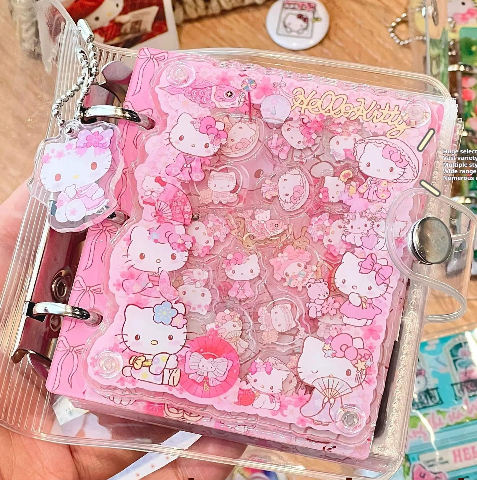 لطيف كيتي 3 بوصة فضفاضة ورقة كليب بطاقة الألبوم-20 صفحة داخلية ألبوم تخزين الاكريليك لتقوم بها بنفسك حامل بطاقة المشاهير هدية عيد 2026