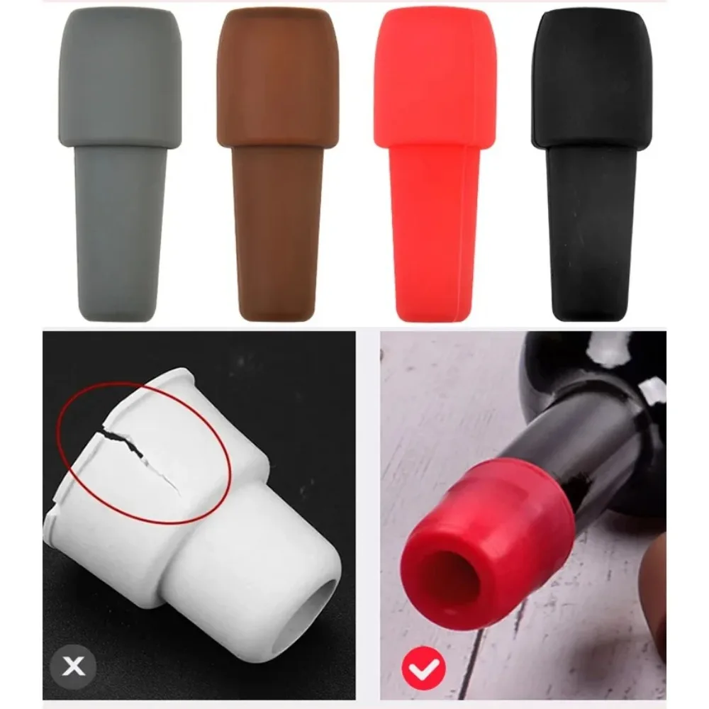 1PC Silicone Red Wine Stopper Double Seal Reusable Champagne Stopper Seal Anti-Falling Bottle Stopper Wine Cork
