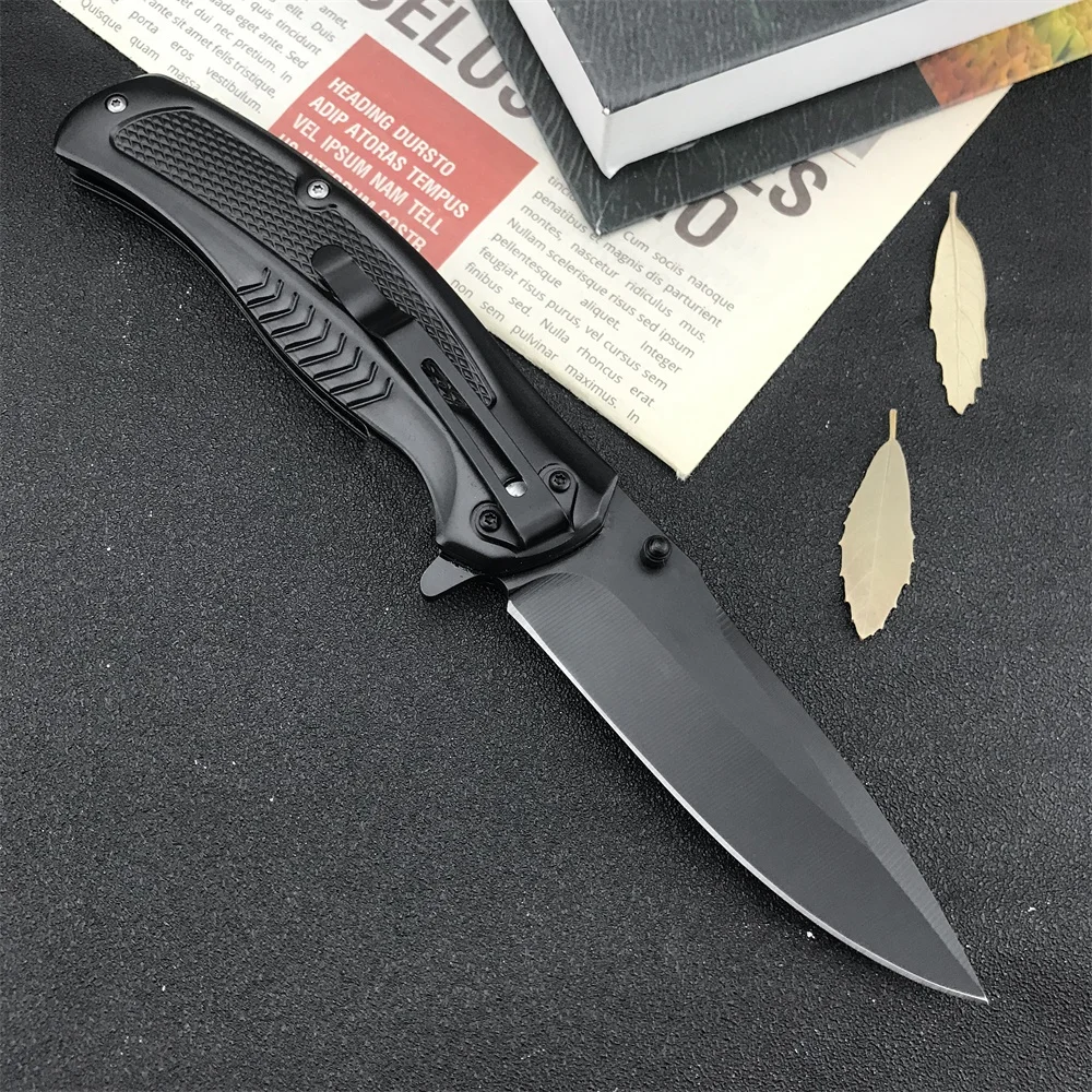 Outdoor Pocket DA315 Flipper Assisted Folding Knives 7Cr13Mov Blade 420 Steel Wooden Handle Knife Tactical Military EDC Tools