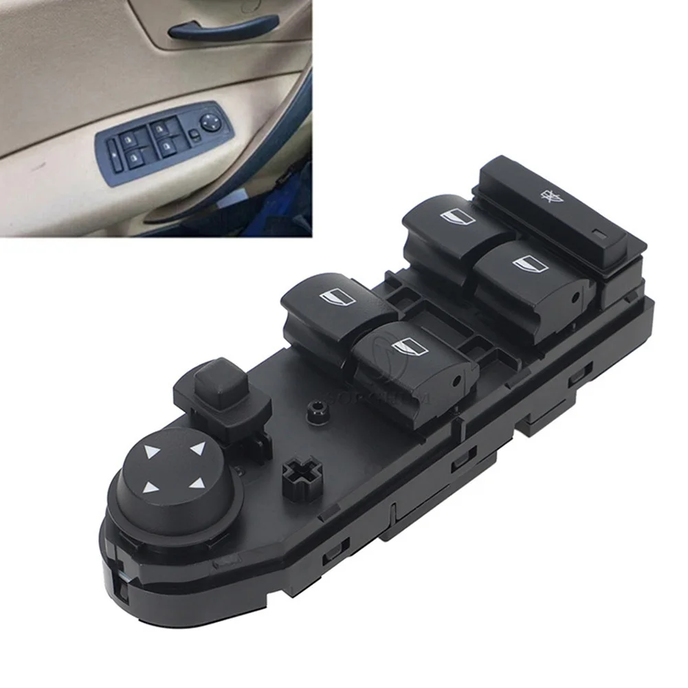

Front Left Car Door Window Switch For BMW X3 2.5L 3.0L 2004-2010 61313414352 Plastic Black Car Accessories Easy To Use Tools