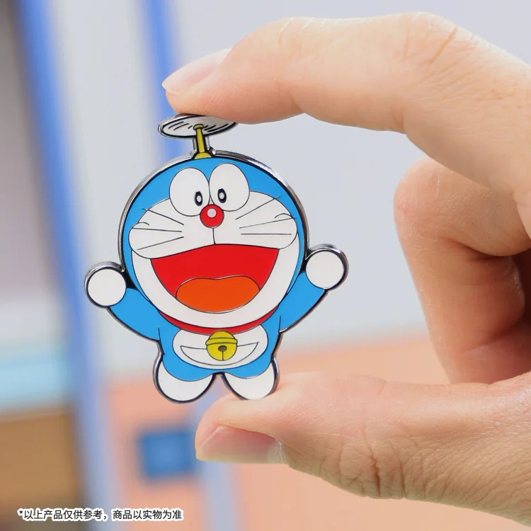 52TOYS Doraemon Merch, cute Badge, Refrigerator Sticker, Anime Merch, cute Gift