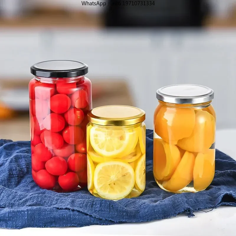 180 Pieces 350ML/1oz Round Glass Honey Jars with Rust-Proof Tinplate Covers Corrosion Resistant Storage Jars for Food Drinks
