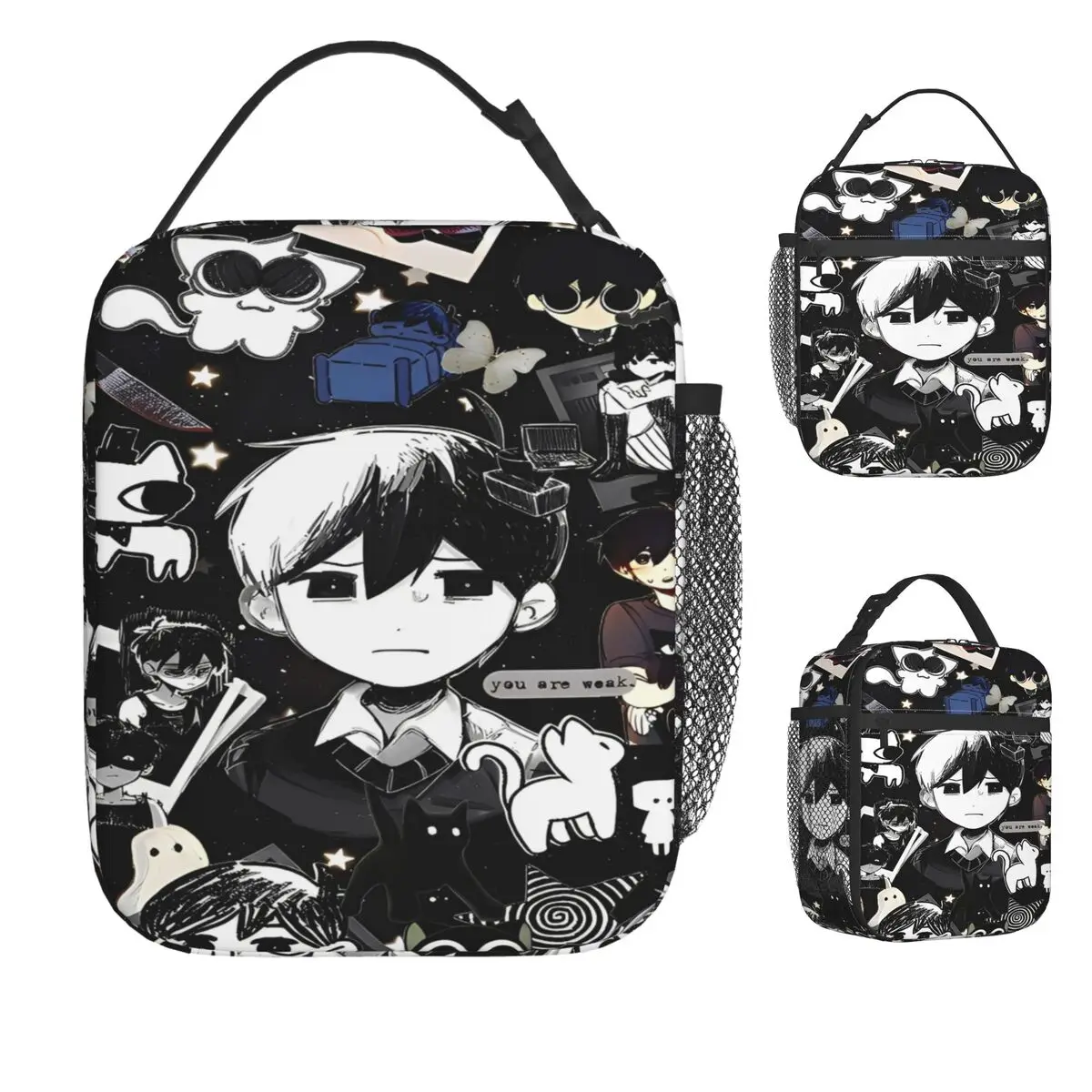 

Anime Basil Sunny Omori Game Lunch Bag For Adult Lunch Box Fun Work Cooler Bag Portable Waterproof Thermal Lunch Bags