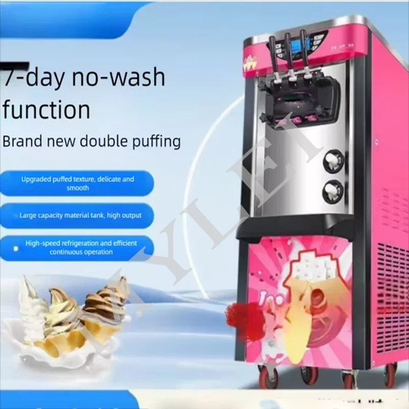 Mini Commercial Soft Ice Cream Machine Maker for Home Use and Restaurant Packaged for Food Shops